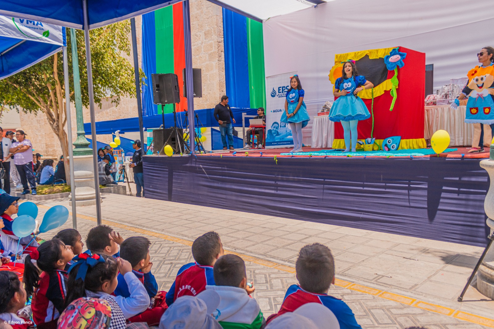 200 niños y niñas participaron de la Fiesta del Agua por Aniversario de Moquegua